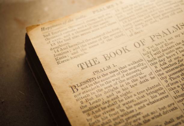 istock Close up of Old Holy Bible 1417679622
