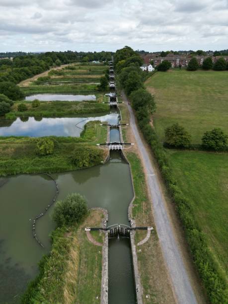 istock Vertical shot of a beautiful lake near the forest in Devizes, Wiltshire 1417683060