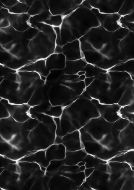 water reflection on black background for wallpaper