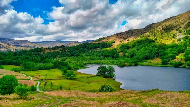 istock Looking down on Rydal Water in the English Lake District 1417698509