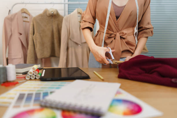 istock Midsection Of Woman Working At Office 1417699923