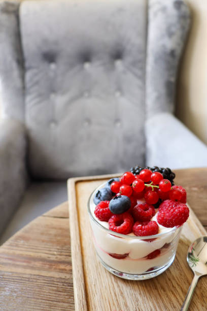 istock summer desserts with berries in a glass bowl 1417705372