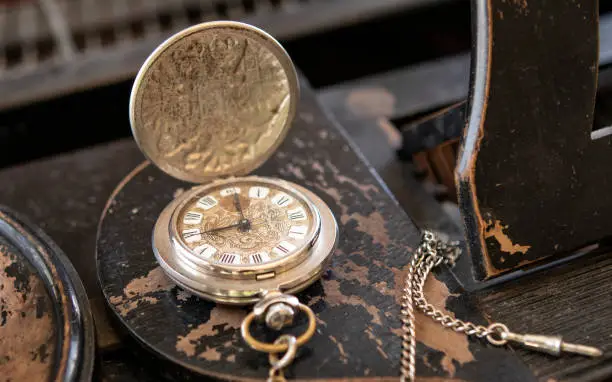 vintage watch on a chain