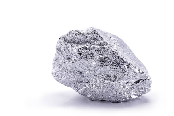 platinum stones or nuggets, noble metal, used in the production of catalysts, luxury jewelry, mining industry or geology - platina imagens e fotografias de stock