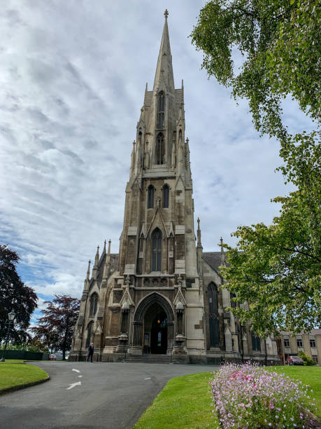 The First Church of Otago, Dunedin, New Zealand Dunedin, New Zealand first church of otago dunedin new zealand stock pictures, royalty-free photos & images