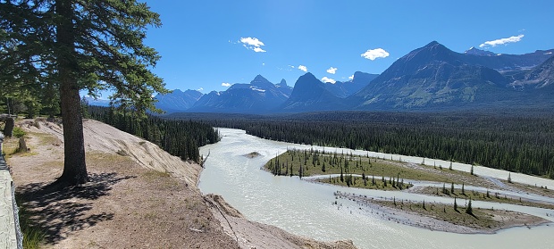 Athabasca Falls in Alberta, Canada