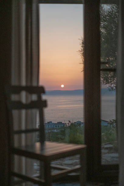 istock Bedroom in the light of Sunset. 1417734474