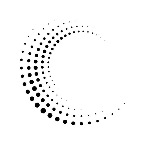 Concentric circle vector art illustration