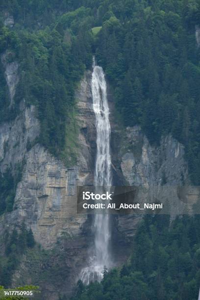 Waterfall Of Switzerland Stock Photo - Download Image Now - Adrenaline, Alpine climate, Architecture