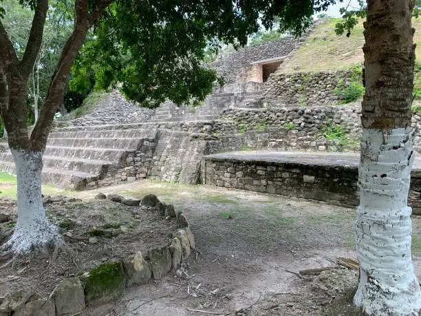 Mayan ruin site of Santa Rita in Corozal, Belize