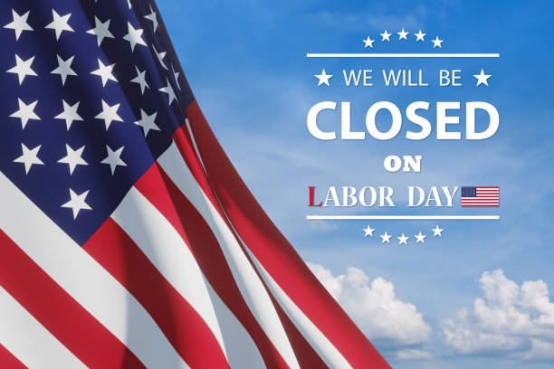 istock Labor Day Background Design. We will be Closed on Labor Day. 1417752121