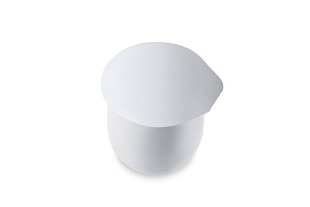 istock Set of yogurt in a plastic cups on a white insulated background 1417753458