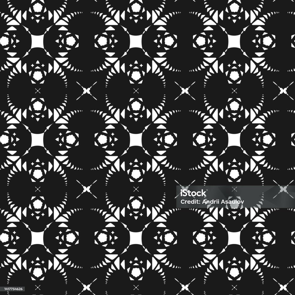 Diffcult Pattern Geometric Difficult Black And White Pattern Stock Illustration ...