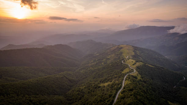istock Beautiful Balkan mountains with evening sky 1417756625