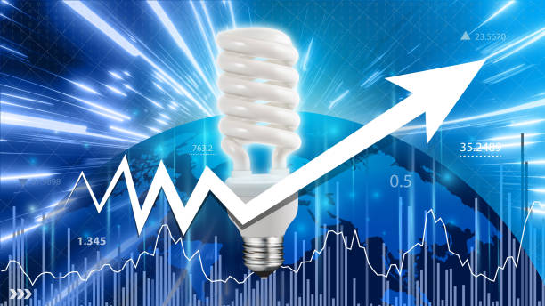 Electricity bill increase. High energy bills. Electricity Tariff and Charges. stock photo
