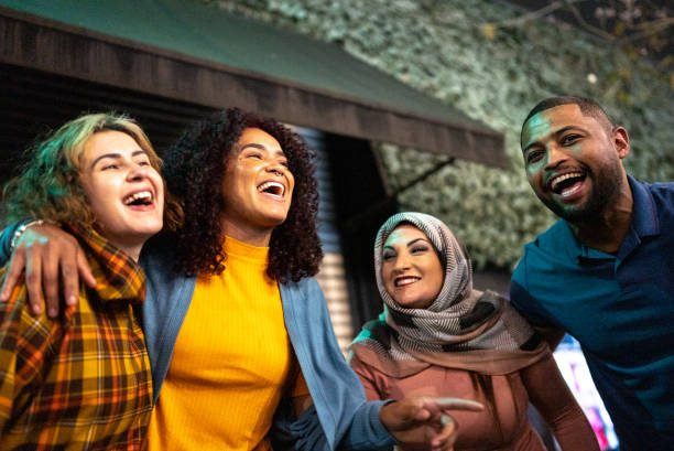 istock Friends having a fun outdoors 1417765576