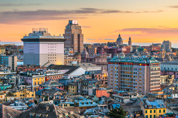 istock Genoa, Liguria, Italy Downtown City Skyline 1417765714