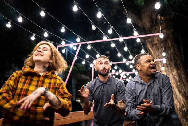 istock Friends having a fun outdoors 1417765767
