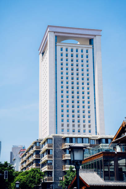 istock Modern urban architecture in Chengdu on sunny days 1417766843