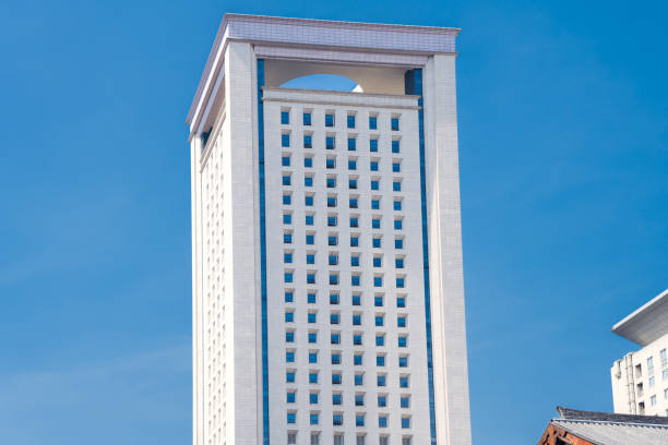 istock Modern urban architecture in Chengdu on sunny days 1417766846