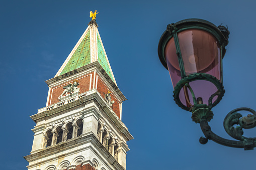 San Marco square and campanile bell tower, Venice, Northern Italy