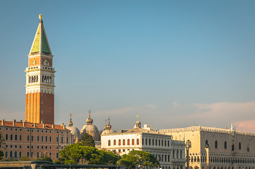 San Marco square and campanile bell tower, Venice, Northern Italy