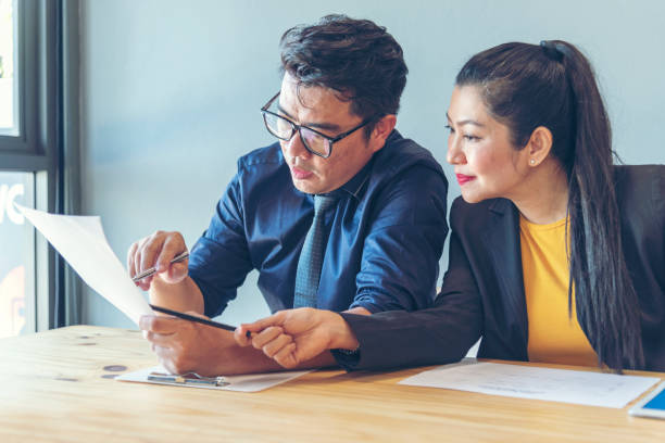 istock Asian Teamwork Collaboration Team Meeting Communication concept with Business people Working Together in Conference Room. Diversity Partner Business Meeting brainstorming togeter Businessman and Team 1417804373