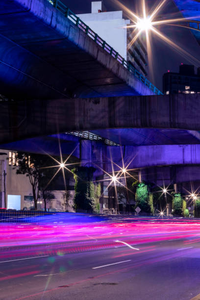istock Lights trail at Mexico City beltway 1417805817
