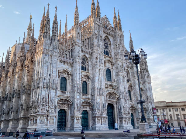 istock Exteriors of the Duomo Cathedral in Milan Italy 1417824607