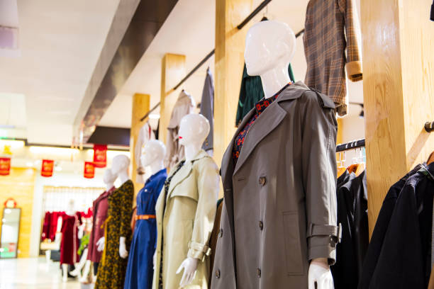 istock Fashion dresses in the mall 1417828513