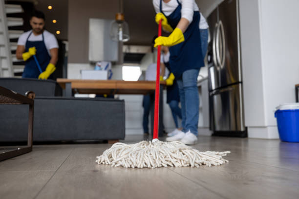 istock Close-up on a professional cleaner mopping the floor 1417833129
