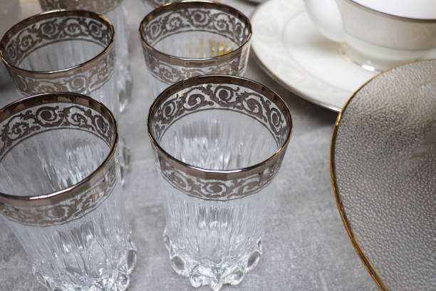 istock a set of beautiful dishes for a festive table setting 1417843798