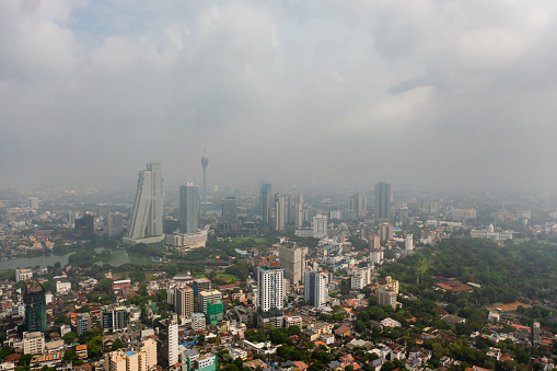 Panorama of the city of Colombo. Sri Lanka.