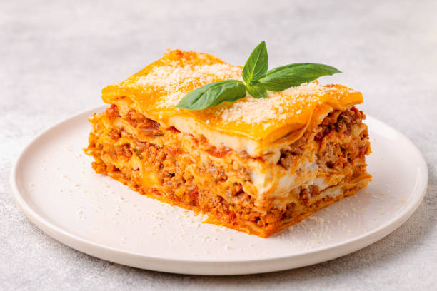 istock Traditional lasagna with bolognese sauce 1417849849