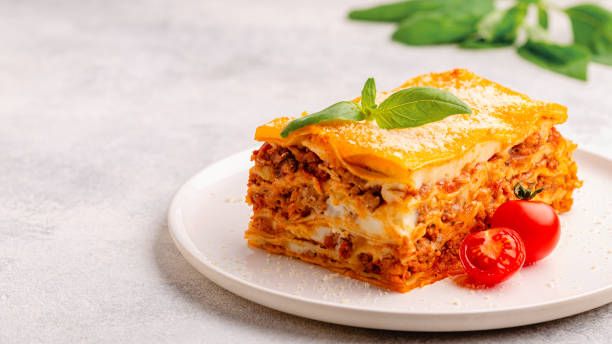 istock Traditional lasagna with bolognese sauce 1417849988