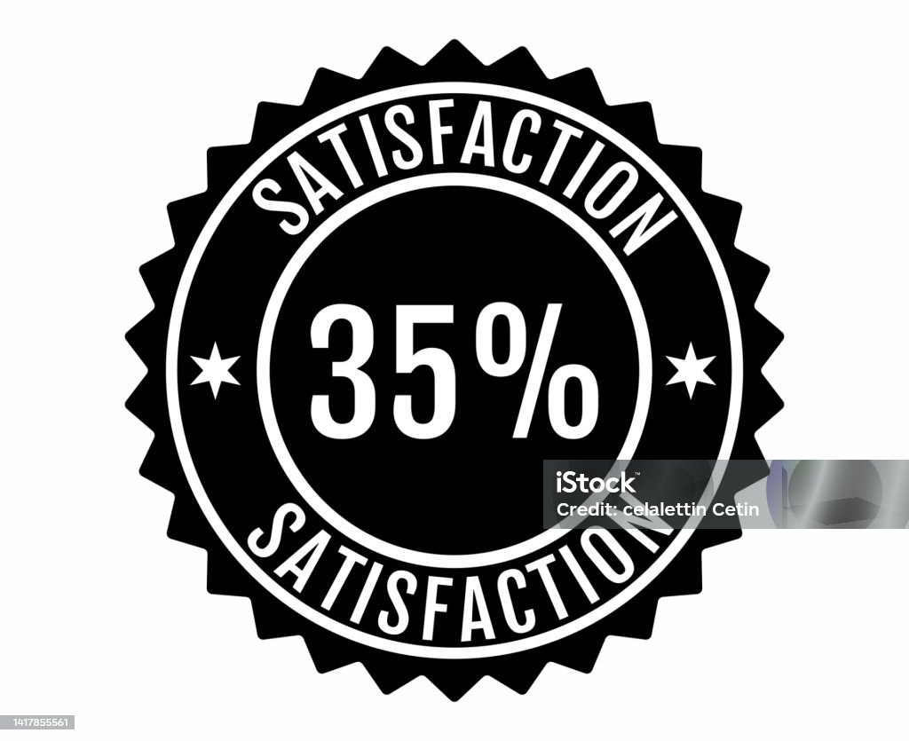 Satisfaction Transparent 35 Satisfaction Sign Vector Transparent Background Stock Illustration ...