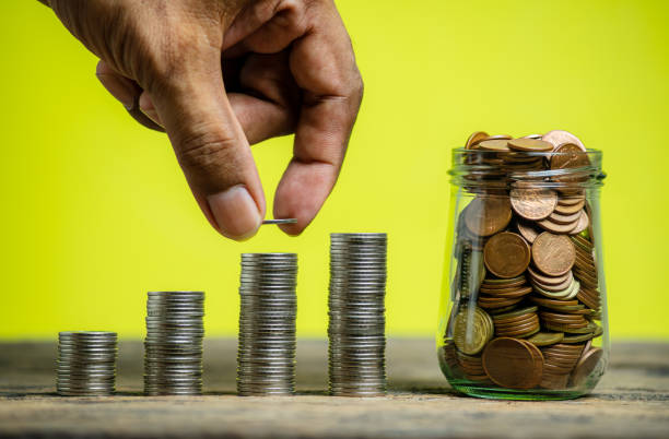 istock Save money and account banking for finance concept 1417856677