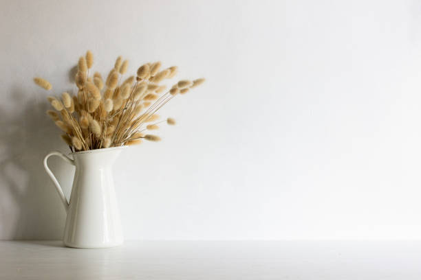 istock Brown flowers on the table with natural light. 1417865300