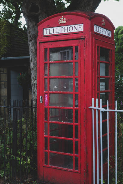 istock Old red telephone box in England, Ambelside August 2022 1417867715
