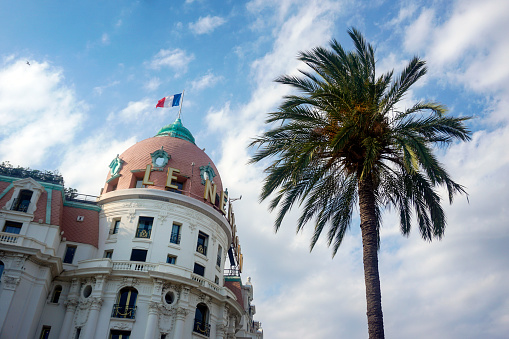 The Hotel Negresco is an iconic hotel located on the Promenade des Anglais in Nice, France. It was named after Henri Negresco (1868–1920), who had the palatial hotel constructed in 1912.