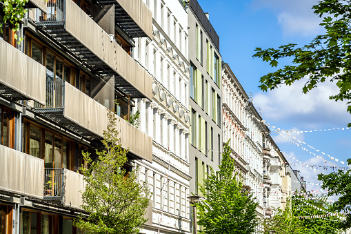 Prenzlauer Berg apartment buildings in Berlin, Germany