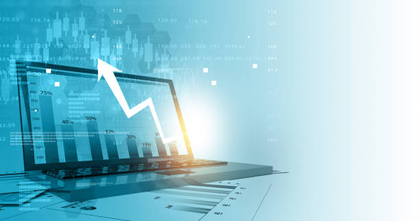 istock Business graph chart shows business success 1417888441