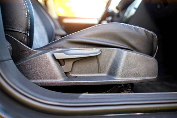 istock Modern car seat with seat back angle and height. Comfortable 1417892378
