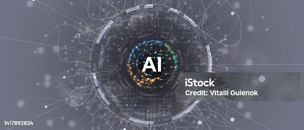 Abstract Artificial Intelligence Cloud Computing Machine Learning ...