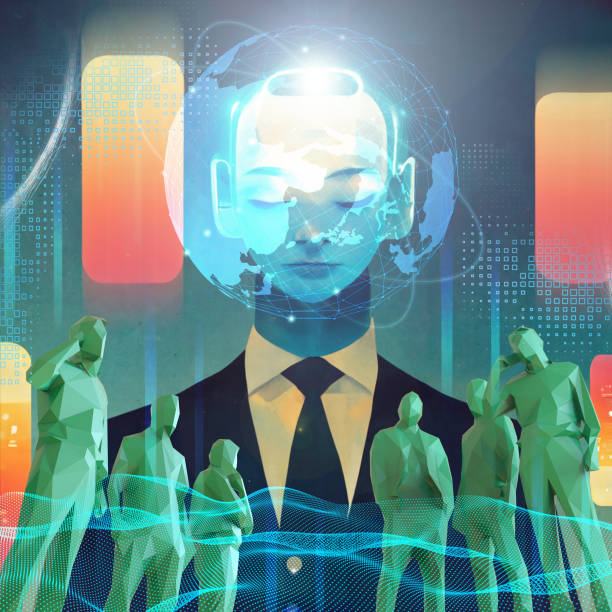 istock Metaverse. Business success with coordination with online marketing groups. Artificial Intelligence Development Concepts and Technological Innovations of the Future. connection, Science -3d Rendering 1417895618
