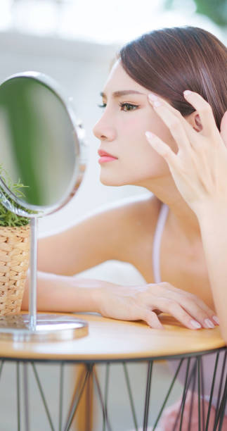 istock girl looking her face 1417897807