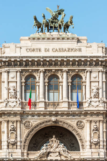 The Palace of Justice in Rome stock photo