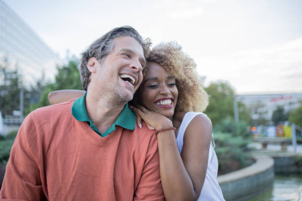 istock Happy couple is enjoying their vacation 1417916835