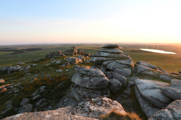 istock Rough Tor Bodmin Moor at sunset 1417917175