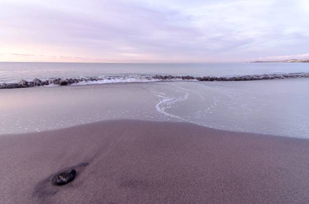 istock Beach and Wave at Sunrise Time , digital photo image 1417920279